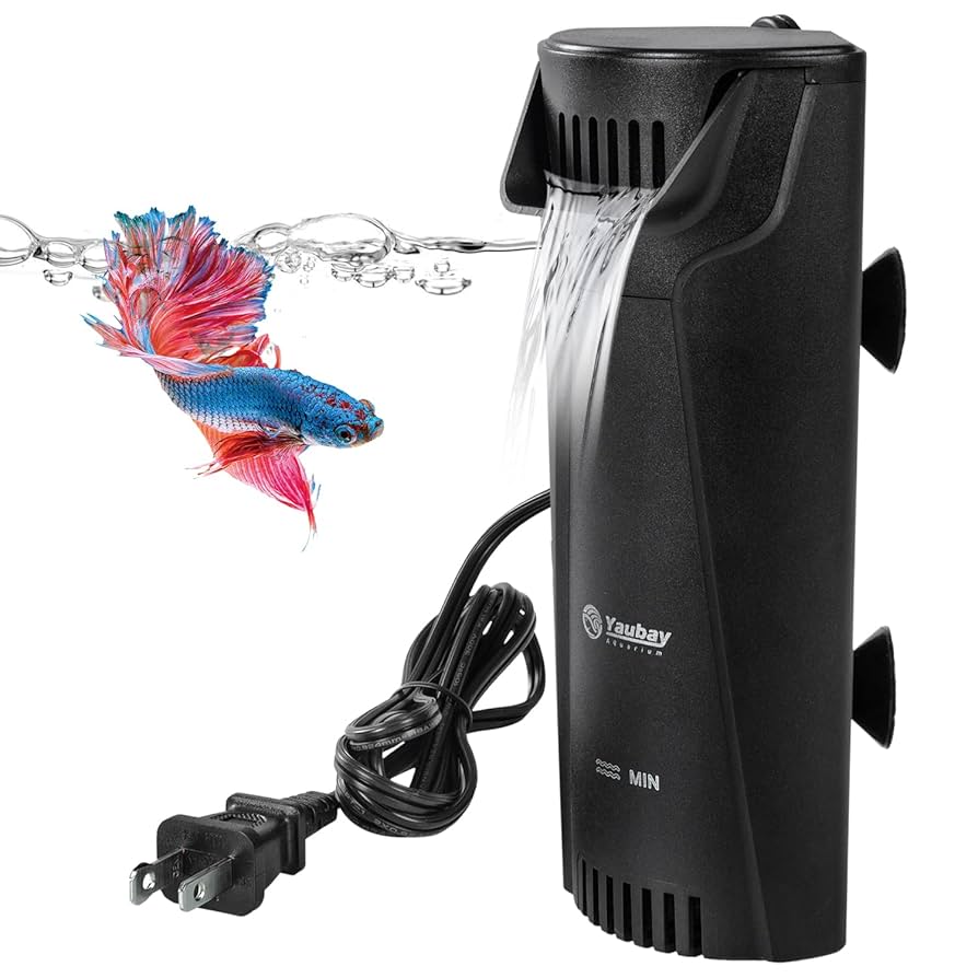 Amazon.com : Yaubay Quiet Internal Aquarium Filter, 3-Stage